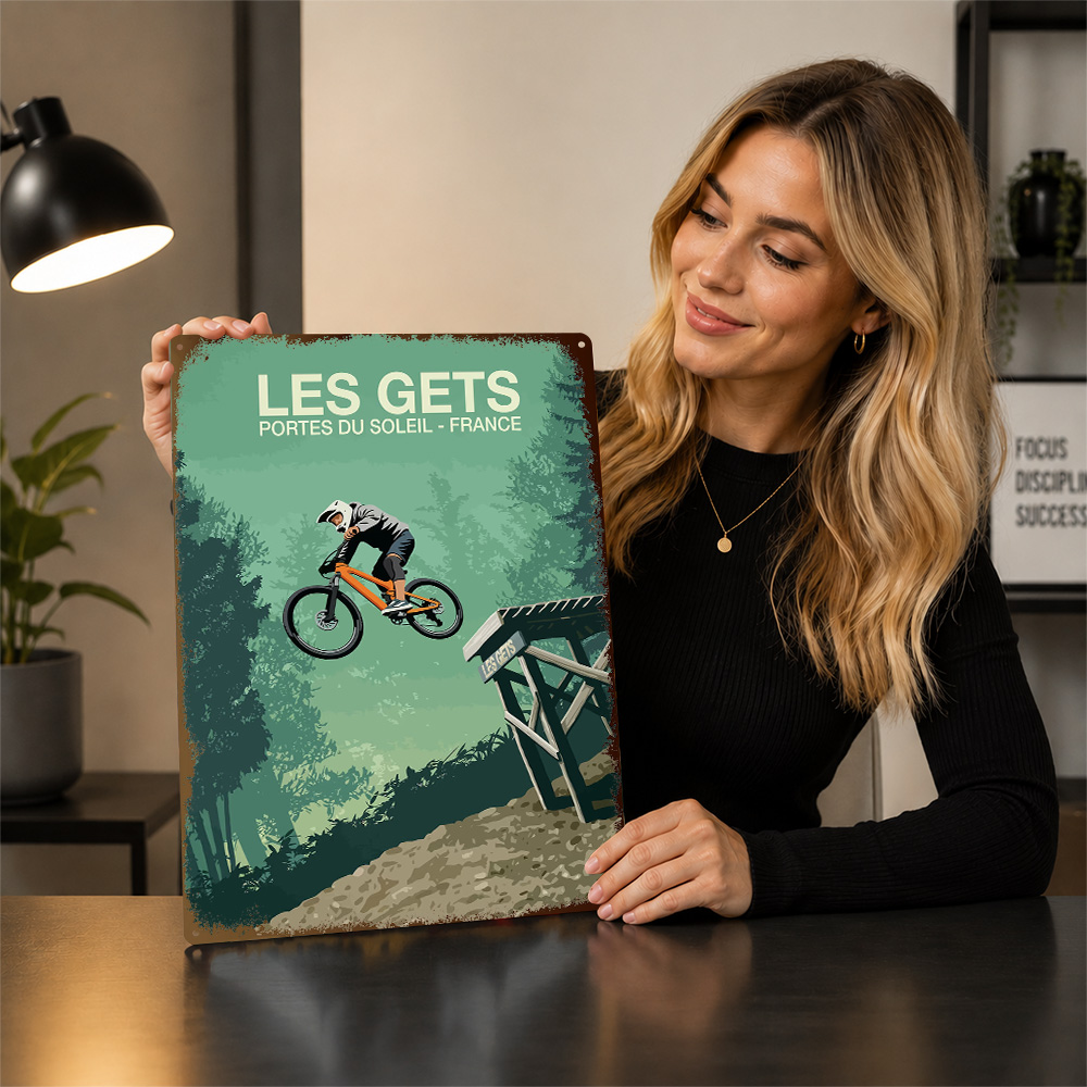 Póster estampado con motivos d - Mountain Biking Europe reseña y precio
